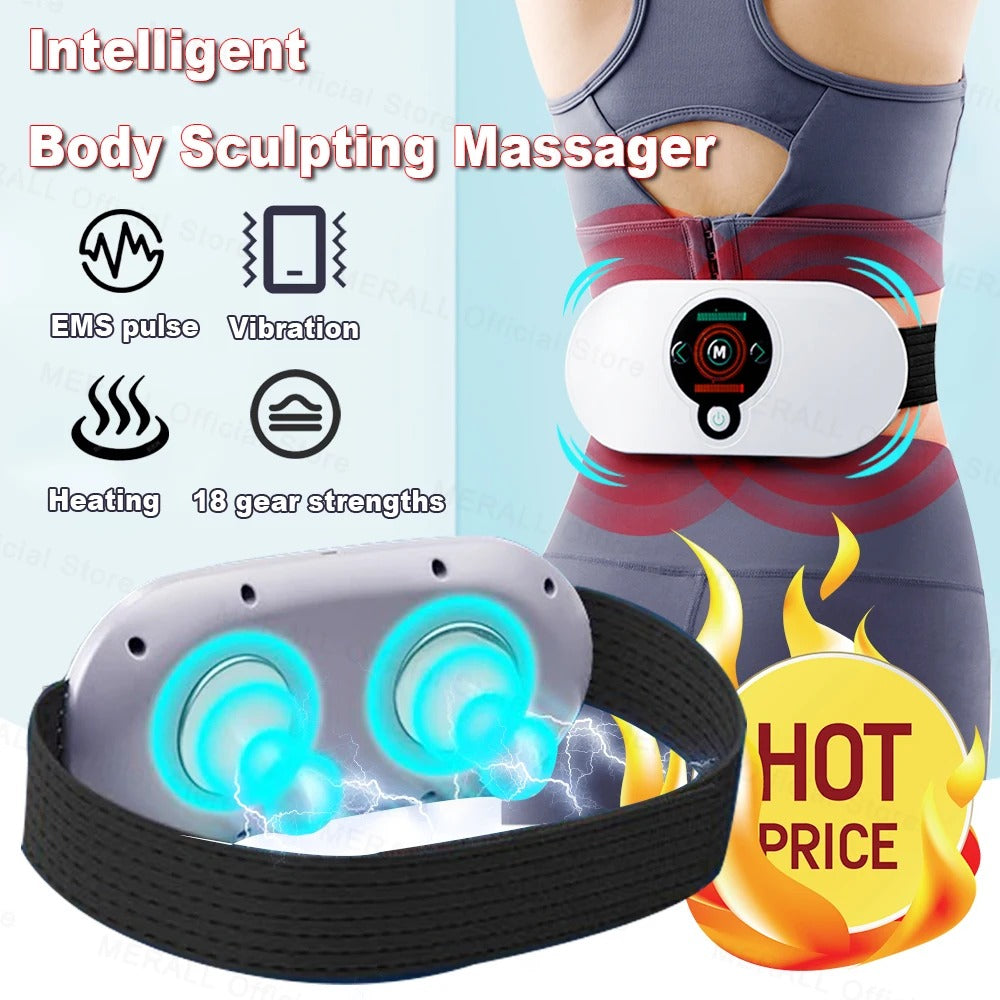 Effektives EMS Massagegerät für Taille und Rücken mit Heizung und Vibration