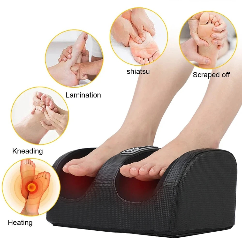 Elektrisches Shiatsu-Fußmassagegerät mit Heizung und Vibration