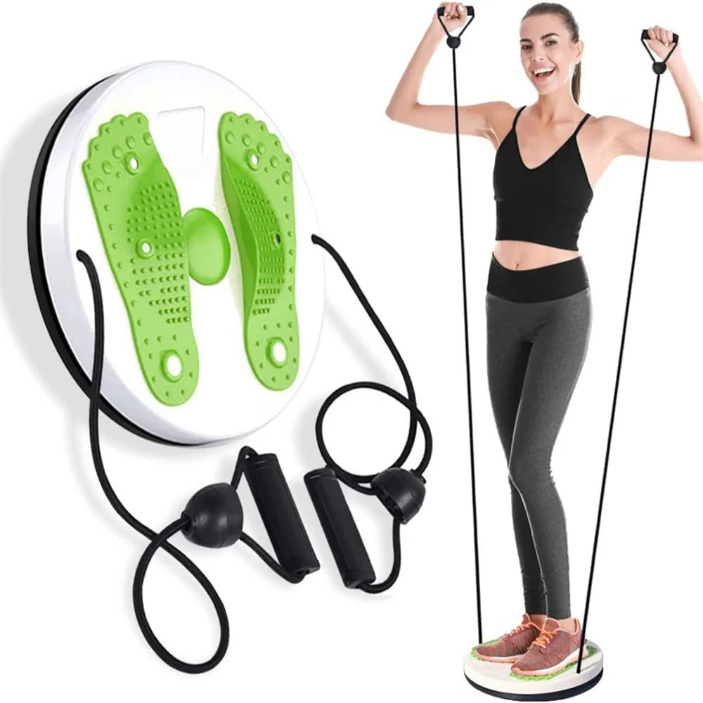 Effektives Bauchmuskeltraining: Rotierende Balance- und Massageplatte für Zuhause