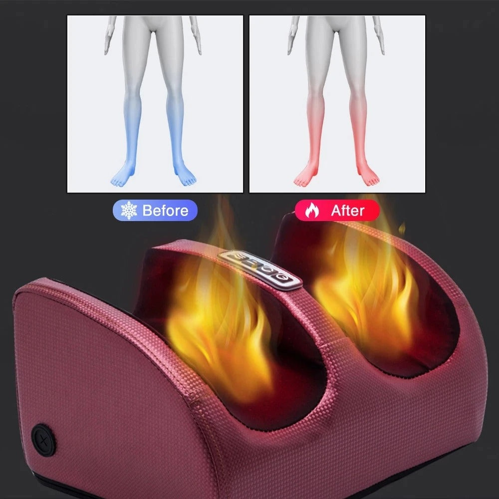 Elektrisches Shiatsu-Fußmassagegerät mit Heizung und Vibration